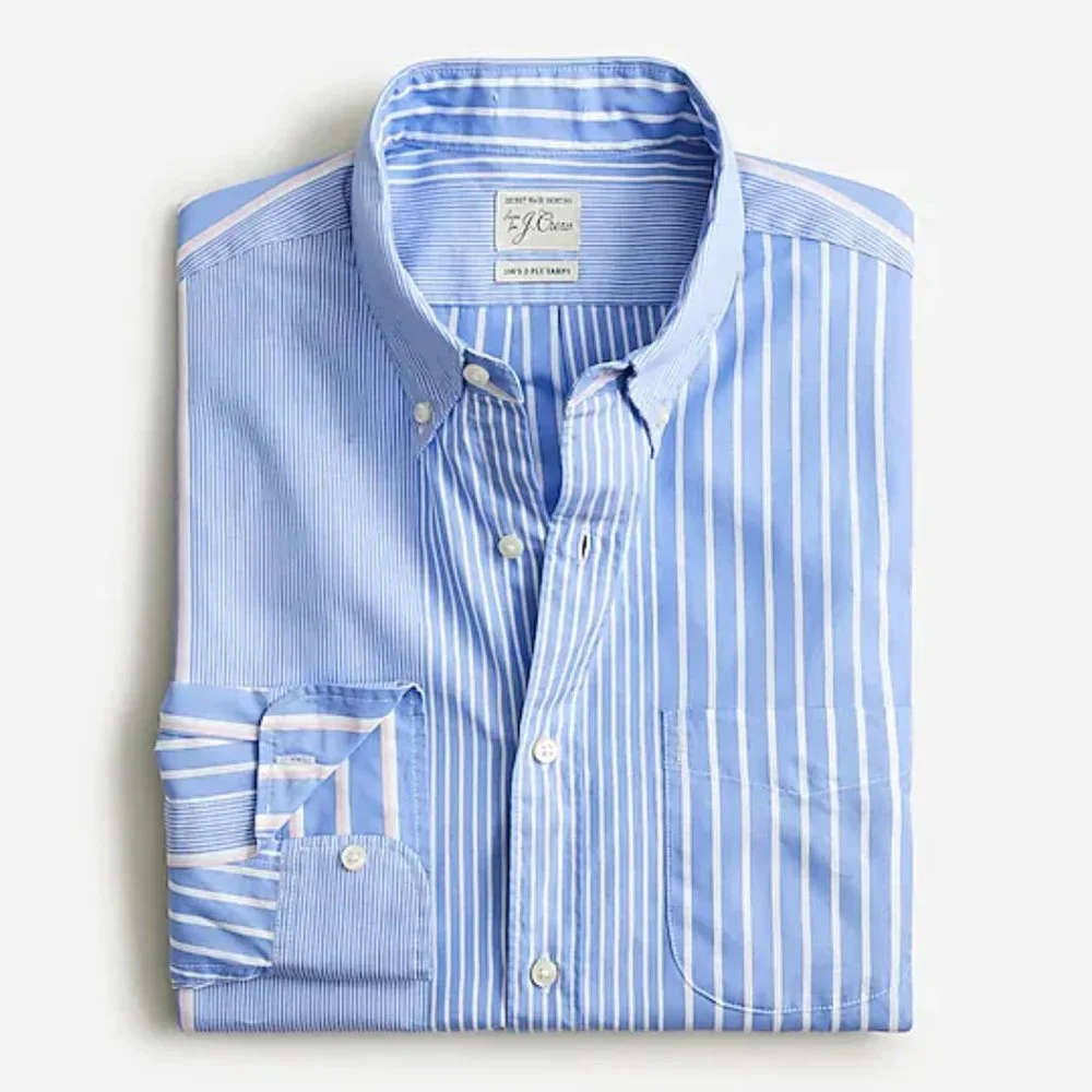 J. CREW mens Secret Wash cotton poplin shirt